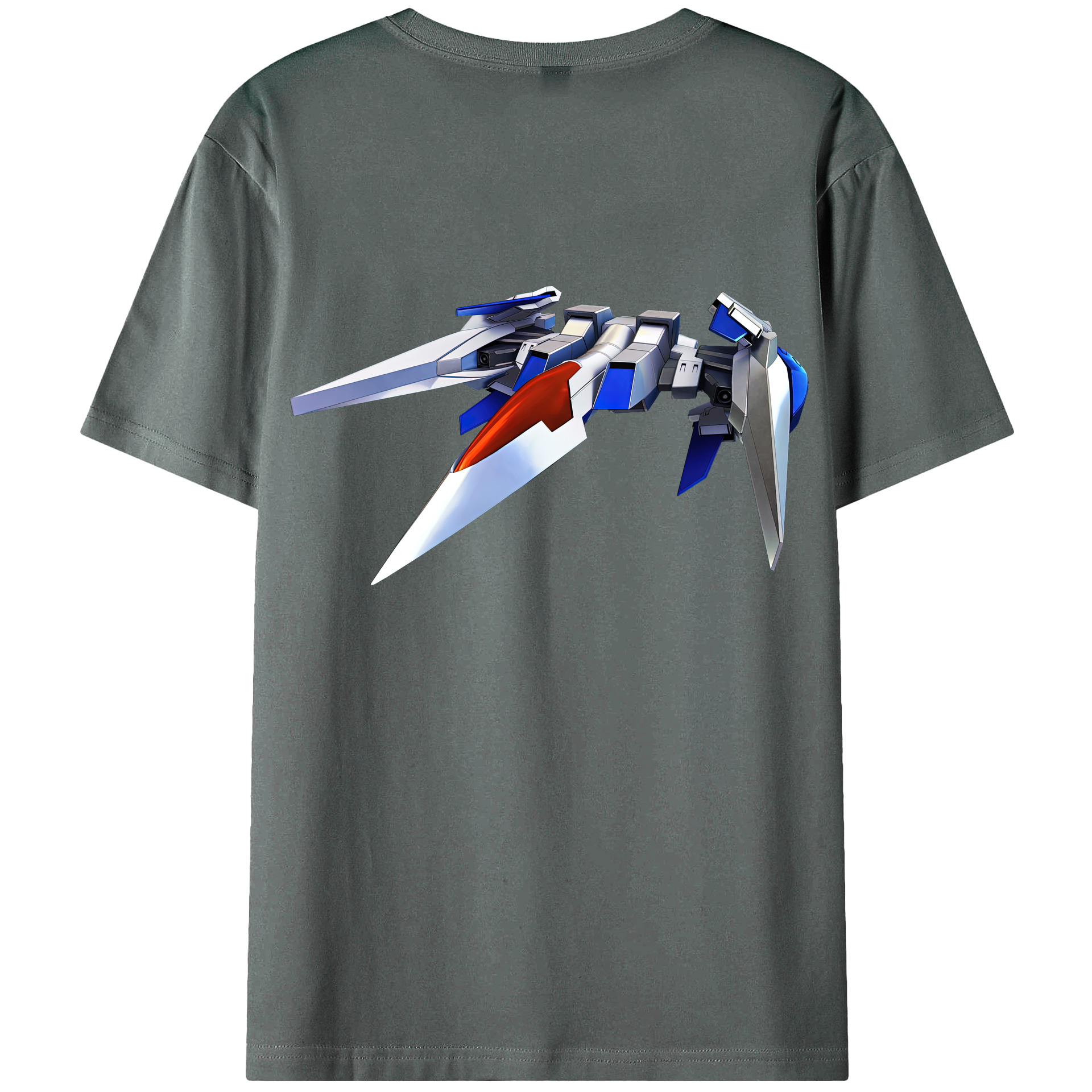 （画像用） 機動戦士ガンダム Mobile Suit Gundam 綿100％半袖Tシャツ（背面プリント）